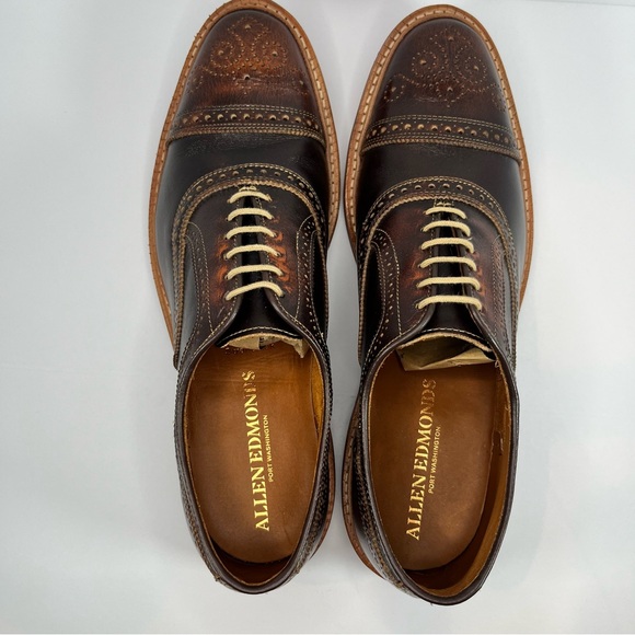 Allen Edmonds Other - Allen Edmonds Strandmok Cap Toe Oxford Brown Leather Men’s Shoes - 12D
